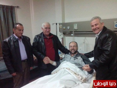 اللواء ابو عرب يزور بركة في مركز لبيب الطبي مطمئنا الى صحته