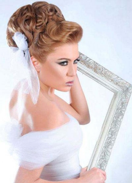 صبغات وتساريح شعر لعروس 2014