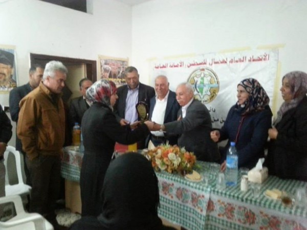 تحت رعاية وبحضور الأمين العام الأخ حيدر إبراهيم : الاتحاد العام لعمال فلسطين يحيي يوم أيام المرأة
