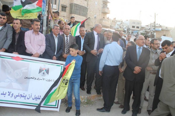 مسيرة شموع الحرية في طوباس إحياء ليوم الأسير الفلسطيني