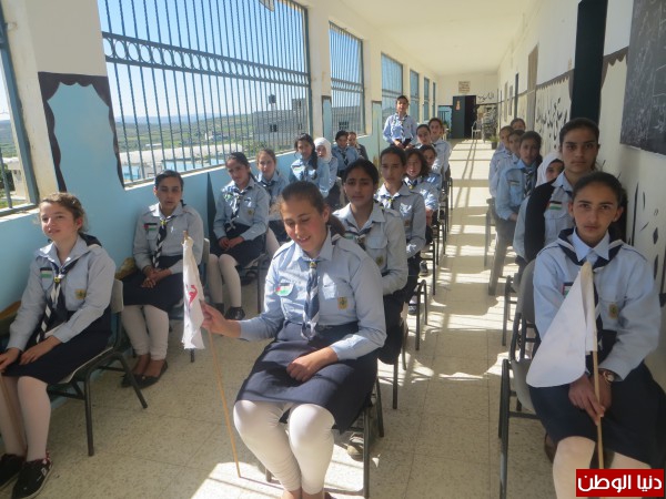 فرقة مرشدات بنات حجة الثانوية تقيم مخيم "عائدون" الكشفي الارشادي