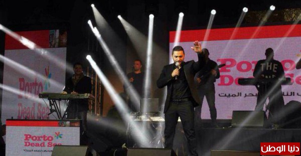بالصور.. تامر حسني يشعل مسرح فور سيزون في الأردن