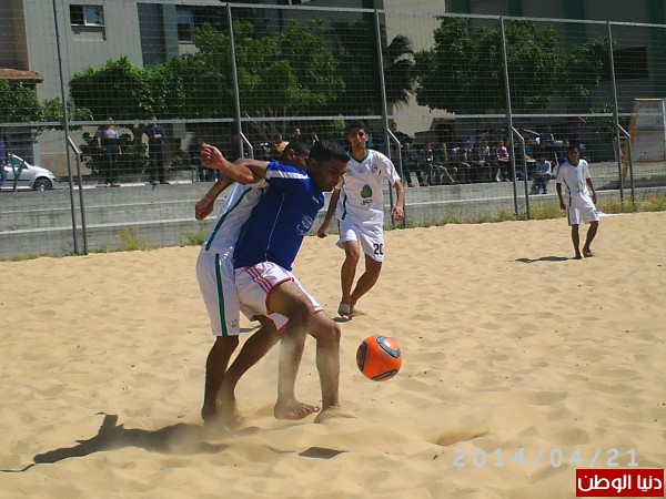 إفتتاح بطولة كرة الشاطئ في غزة صباح اليوم