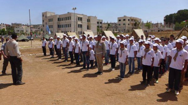 افتتاح المخيم الكشفي الشرطي الفلسطيني الأول في محافظة سلفيت