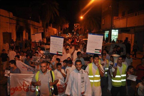 تظاهرة ليلية في العاصمة الجزائرية تضامنا مع أهل غزة وتنديدا بالعدوان الإسرائيلي