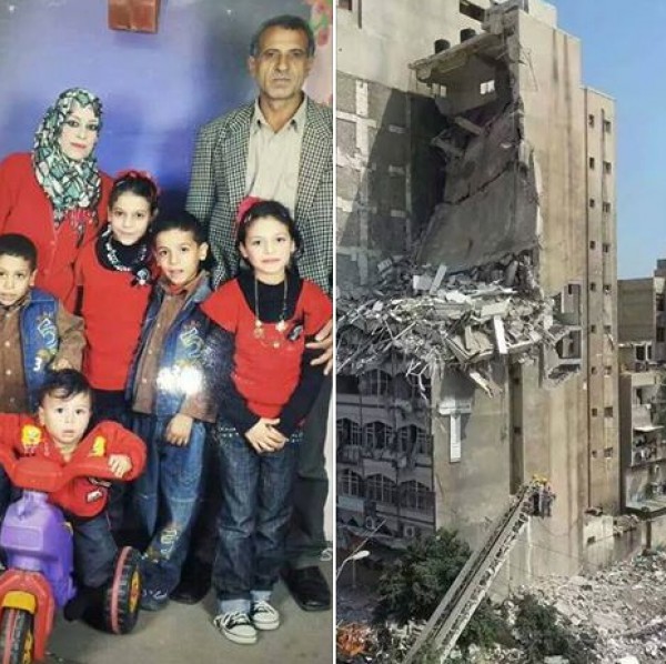 صورة لعائلة الكيلاني..وصلوا جميعهم أشلاء إلى مستشفى الشفاء في قصف عمارة السلام