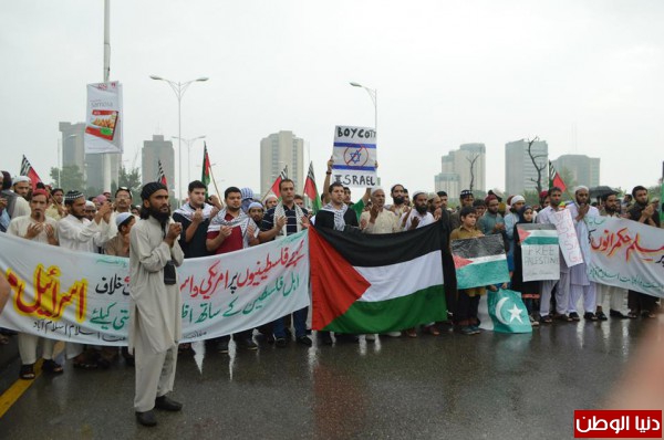 مسيرة حاشدة في مدينة إسلام أباد تضامنا مع فلسطين