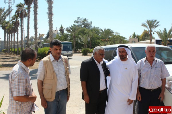 الوفد الرابع من هيئة الهلال الاماراتي يصل غزة لمتابعة برنامجه الاغاثي
