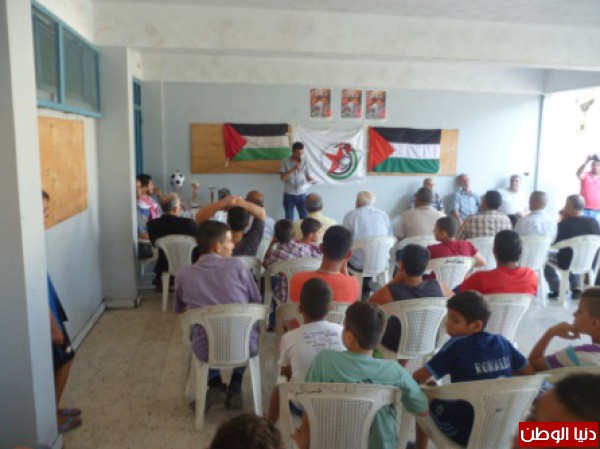 اتحاد الشباب الديمقراطي الفلسطيني "أشد "في منطقة صور ينظم احتفالا تضامنيا مع  غزة