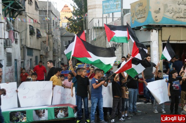وقفة تضامنية مع غزة في مخيم العزة شمال بيت لحم