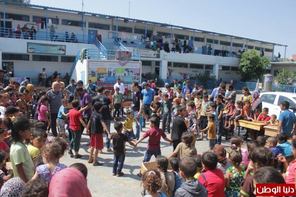 الشبكة الدولية تقيم يوماً ترفيهيّاً للأطفال النّازحين في مدارس الأونروا جراء العدوان الإسرائيلي