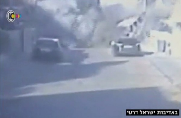 فيديو لحظة سقوط صاروخ أطلقته المقاومة على كريات جات في إسرائيل