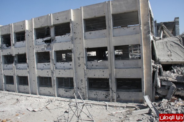 صور: تفقد اثار العدوان على المدارس في الشجاعية وشرق وشمال غزة