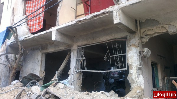 تدمير منزل الإعلامي الرياضي الراحل  عادل شحادة في حي الزيتون بغزة