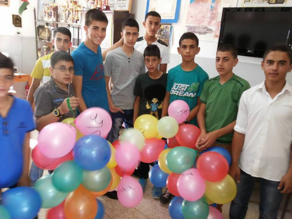 مدرسة قريوت الثانوية المختلطة تتضامن مع غزة على طريقتها