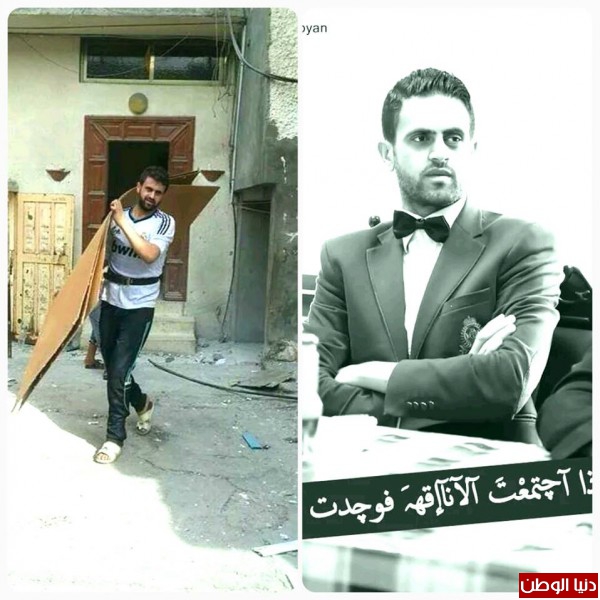 الفنان محمود زعيتر بعد الحرب على غزة " فنان الصبح وعامل اشغال بعد الظهر"
