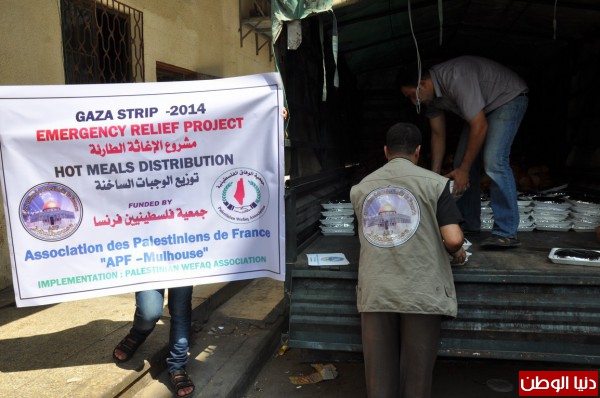 جمعية فلسطينين فرنسا تساهم في المساعدات بقطاع غزة