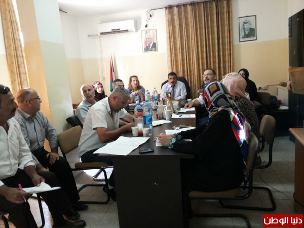اللجنة الإقليمية للتخطيط والبناء في محافظة جنين تعقد جلستها رقم (37/2014)