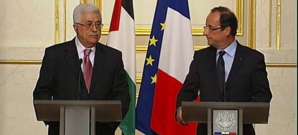 الرئيس عباس: فرنسا بإمكانها الدفع نحو تعبئة دولية لتنفيذ المبادرة العربية
