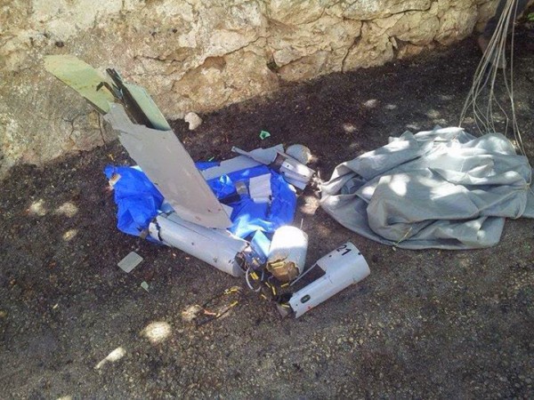 سقوط طائرة استطلاع اسرائيلية على الاراضي اللبنانية في منطقة قريبة من الحدود بين سردا والوز
