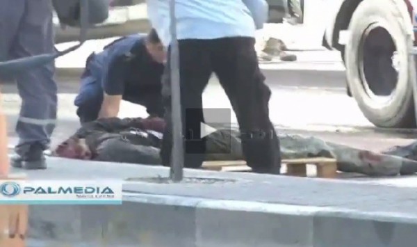 فيديو لجثمان احد الشهداء في الخليل بعد اغتيالهم فجر اليوم