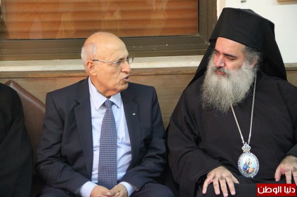 النادي الارثوذكسي في القدس يستقبل الدكتور نبيل شعث