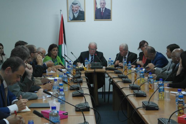 المالكي يلتقي السلك الدبلوماسي المعتمد و يضعهم بصورة التوجه الفلسطيني لمجلس الامن