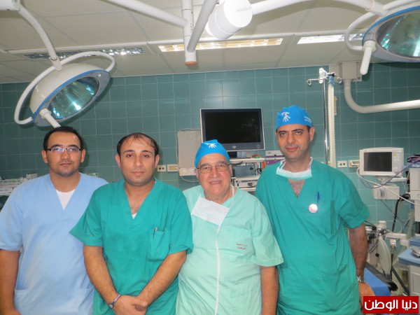 اغاثة اطفال فلسطين تستضيف الدكتور مازن خالدي في مستشفى ثابت ثابت الحكومي