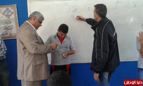 انتخاب البرلمان الطلابي في ثانوية دير ياسين مخيم البص