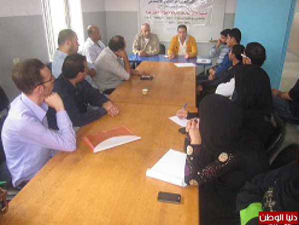 جمعية الهيئة الفلسطينية للتنمية  تنظم جلسة للعاملين في مؤسسات المنطقة الوسطى