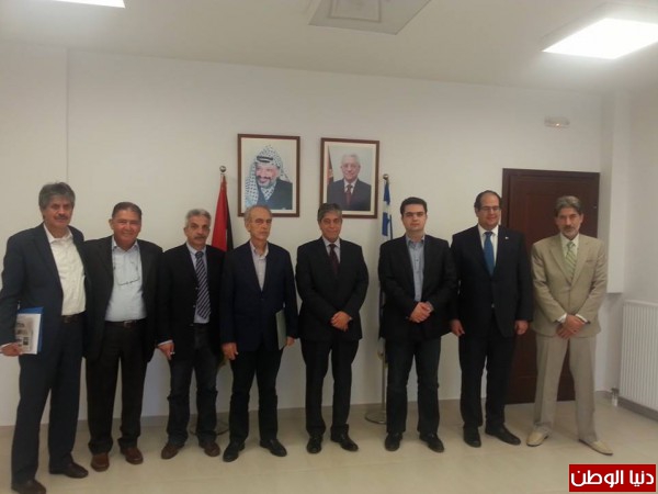السفير طوباسي يلتقي اعضاء اللجنة البرلمانية للصداقة اليونانية الفلسطينية