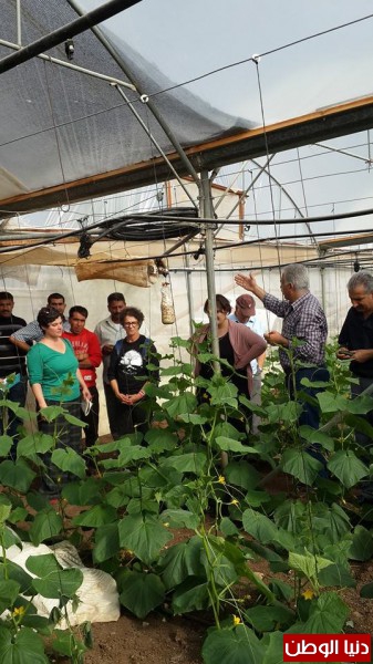 جمعية المزارعين الفلسطينيين تستقبل وفد من الولايات المتحدة للاطلاع على اوضاع المزارعين