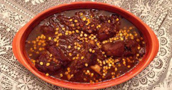 طريقة تحضير طاجن اللحم "المغربى" بالحمص