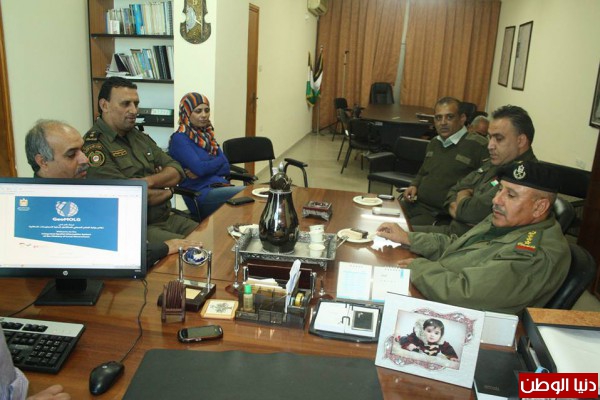 قيادة منطقة قلقيلية تزور مديرية الحكم المحلي في محافظة قلقيلية