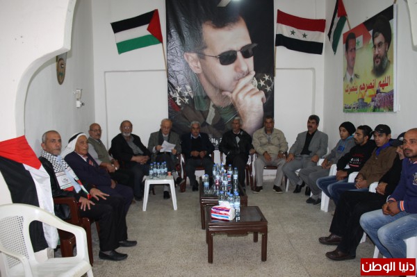 حفل استقبال لحزب البعث ـ القطرية الفلسطينية في ذكرى الحركة التصحيحية في مخيم البص بجنوب لبنان