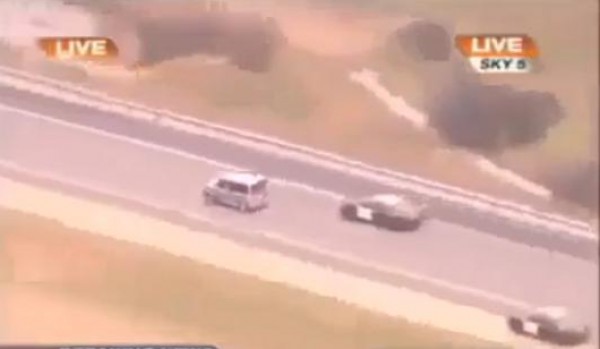 مطاردة شيقة على الطريق السريع