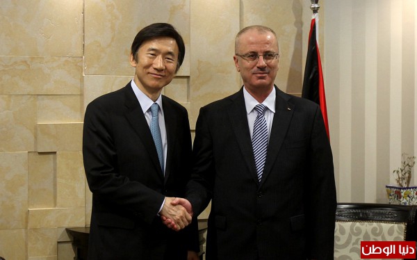 الحمد الله يبحث مع وزير خارجية كوريا الجنوبية سبل تعزيز التعاون