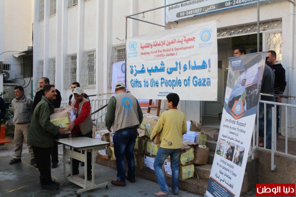 جمعية جباليا للتأهيل توزع 150 سلة غذائية في منطقة شمال غزة