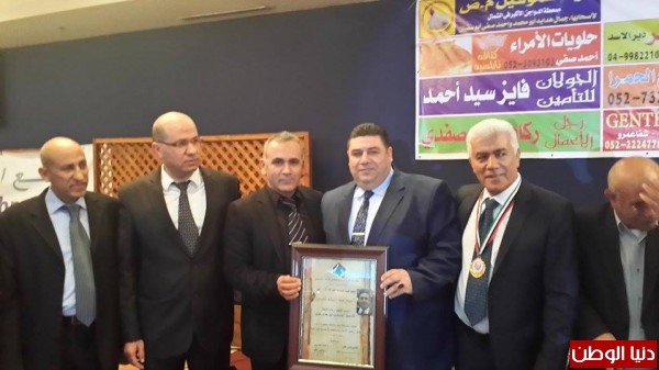 مؤسسة "تكريم شخصية العام" في الداخل الفلسطيني تكرّم رجل الأعمال عبد السلام عابدين