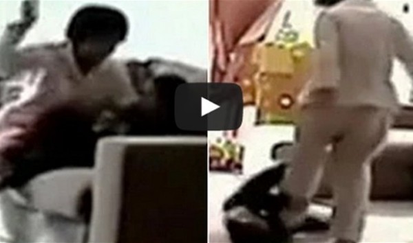 كاميرا سرية تكشف تعذيب وسحل مربية لطفل 5 سنوات
