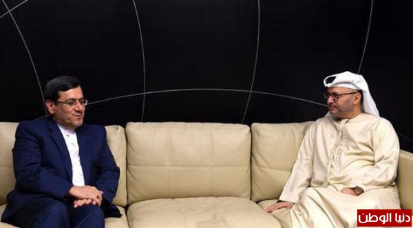 وزير اماراتي يلتفي مساعد الخارجية الايراني وبحثا العلاقات الثنائية