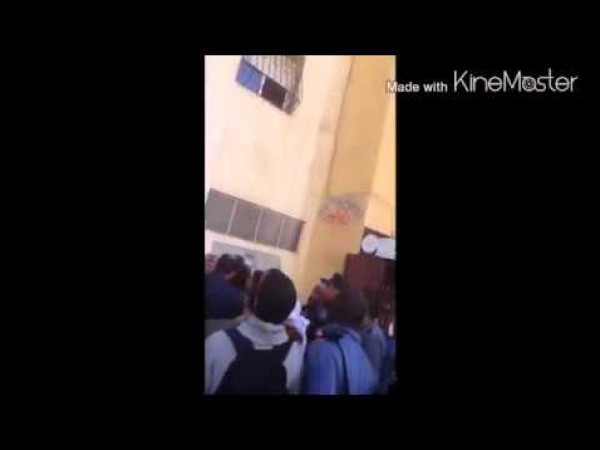 لحظة انتحار مغربية من الدور الخامس والمارة يلتقطونها وينقذون حياتها