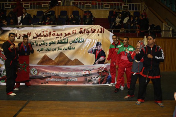 أبطال المنتخب المغربي لرياضة تنين العرب يتألقون في البطولة العربية بمصر