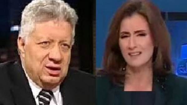 المذيعة تنفعل بعد ذكر اسم مرتضى منصور:"الانسان لا يستحقش نذكر اسمه"