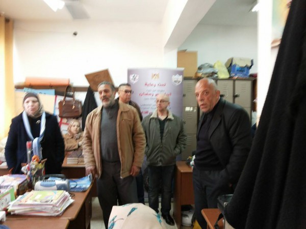 وزارة الاوقاف واتحاد المعلمين يزوران مدرسة بنات جنين الاساسية