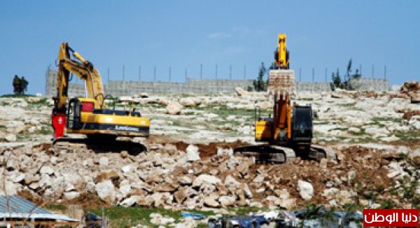 سلطات الاحتلال تدمر خربة أم الجمال الأثرية