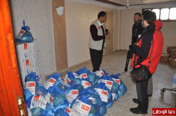 جمعية السلام والتضامن والاغاثة التركية تستقبل وفدا من منظمة الكيمسا يوكمو التركية فبراير 2015
