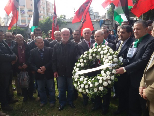 الجبهة الديمقراطية تنظم مسيرة جماهيرية الى المقبرة الجماهيرية لشهداء مجزرة صبرا و شاتيلا