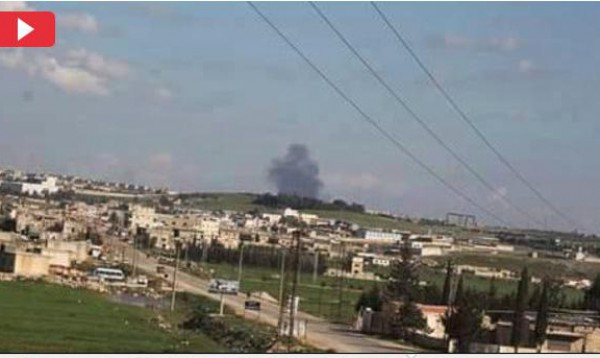 شاهد.. سوريا : لحظة تفجير نفق أسفل مبنى المخابرات الجوية غربي حلب