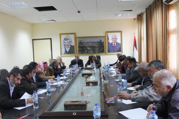 محافظة سلفيت تعقد اجتماع خاص بالهيئات المحلية